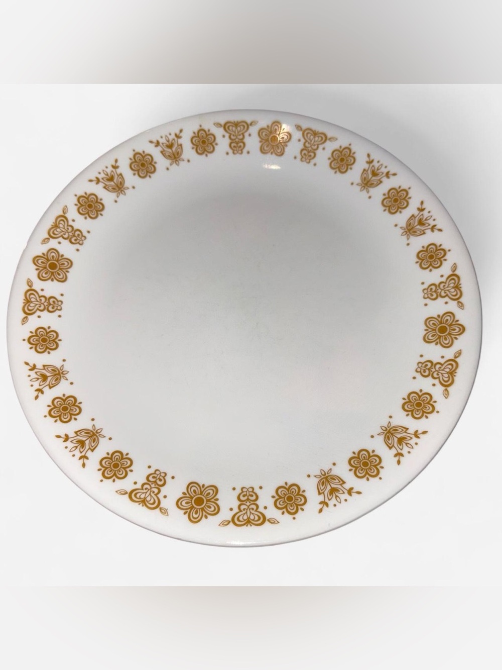 vtg 70s corelle “butterfly gold” 3pc lunch/salad plate set - Picture 2 of 4